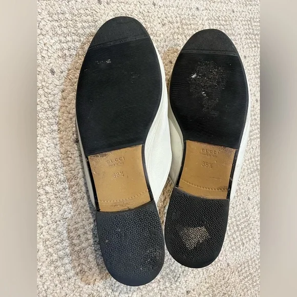 SOLD!!!Gucci Princeton Leather Flat Loafers w/ Goldtone Horsebit Buckle. - Picture 7 of 13